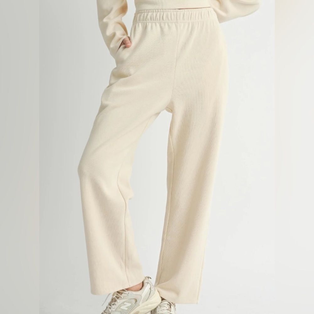 Sadie & Sage Cream Women's Trousers